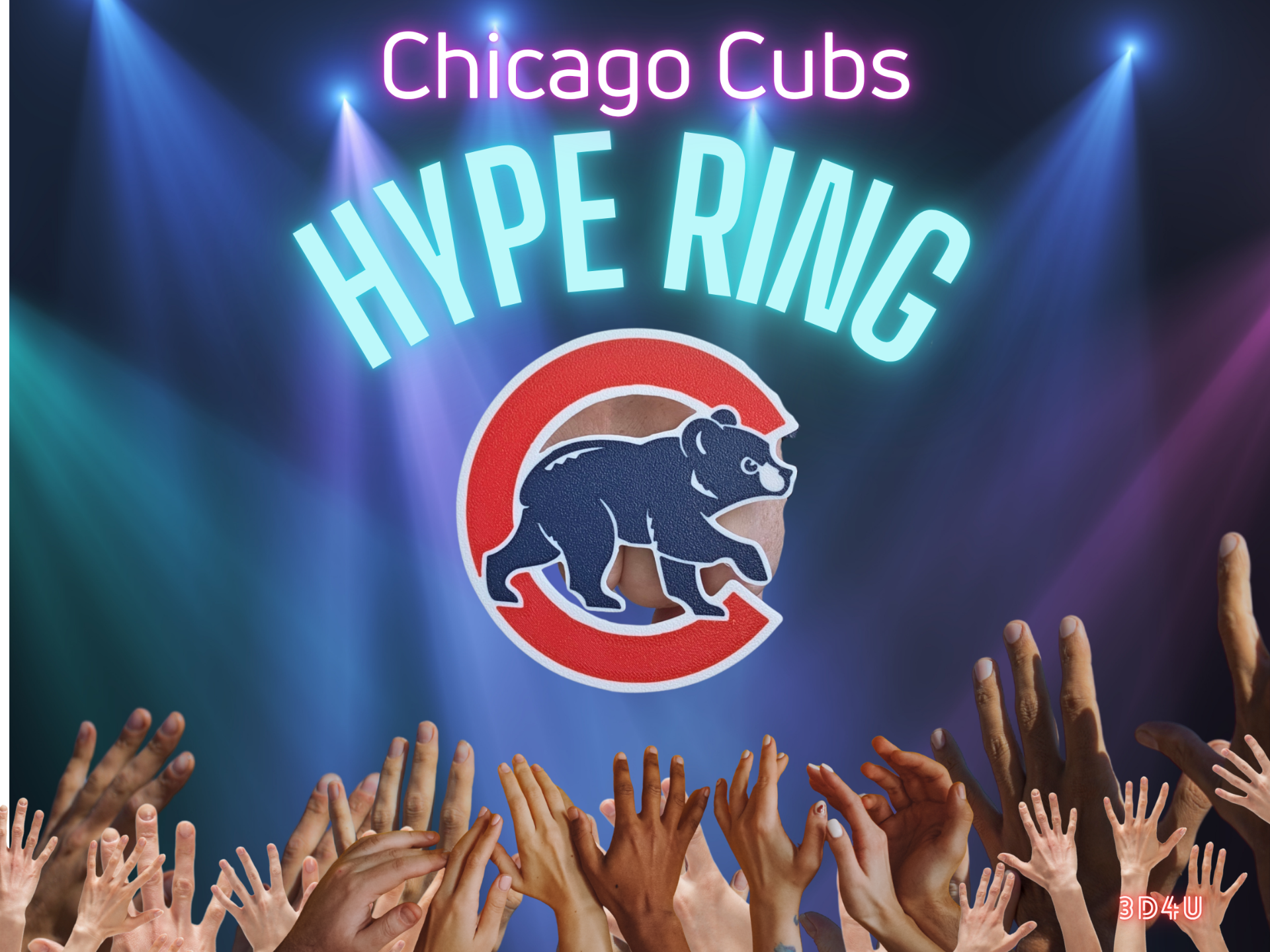 Chicago Cubs Hype Ring 