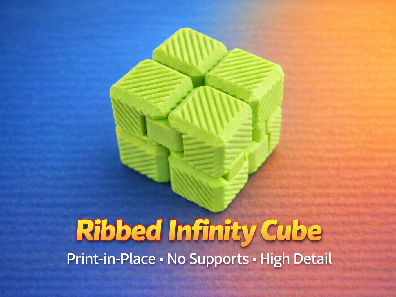 Ribbed Infinity Cube