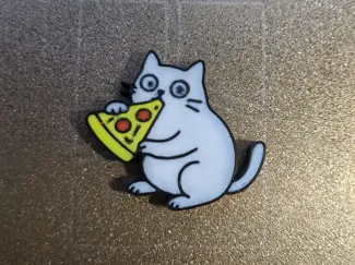 Pizza Cat Magnet