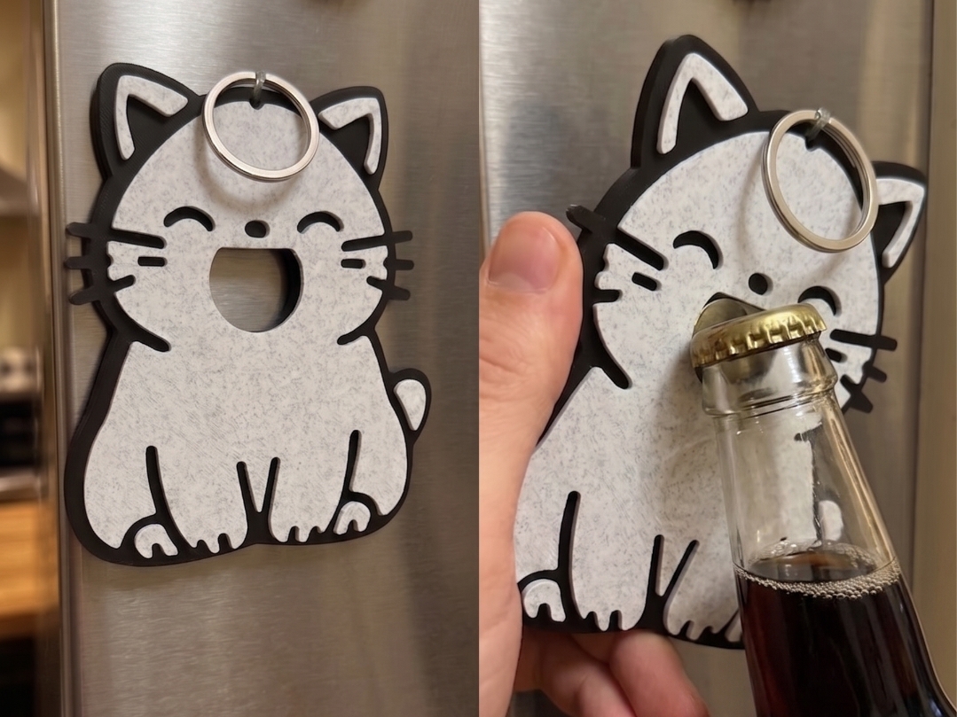 Cute Cat Mouth Bottle Opener