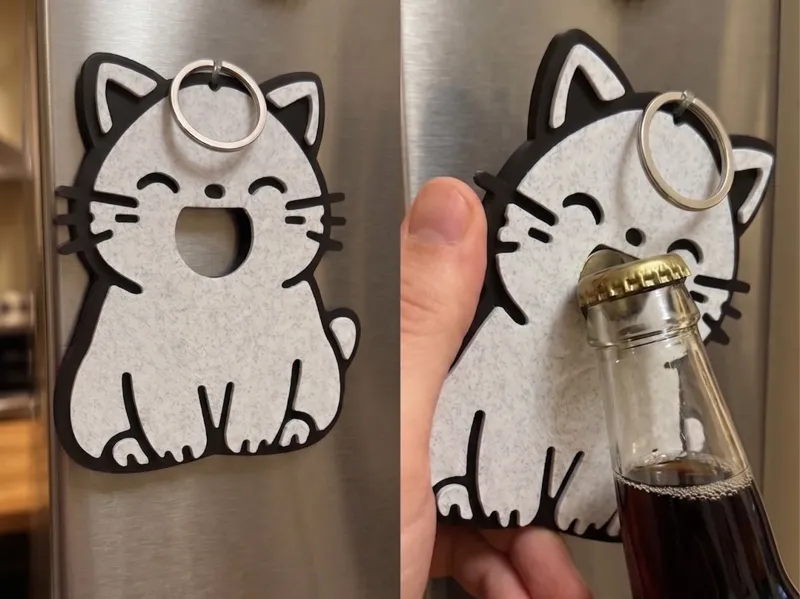 Cute Cat Mouth Bottle Opener