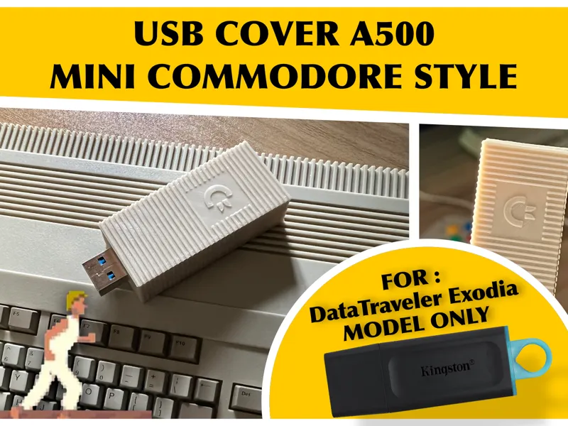 USB CASE Commodore A500 Mini Kingston Amiga Cover
