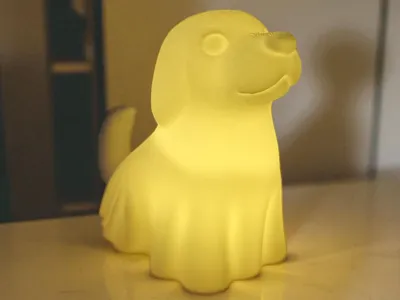 Ghost Puppy LED Candle