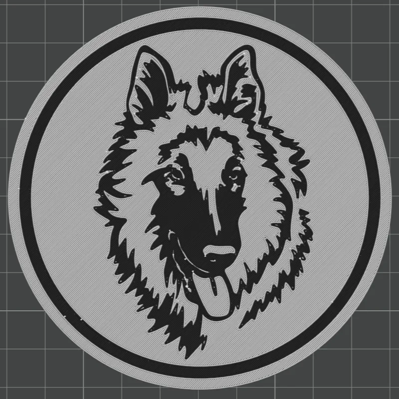 Tervuurse shepherd dog coaster