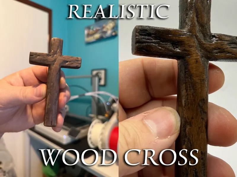 Realistic Wooden Cross