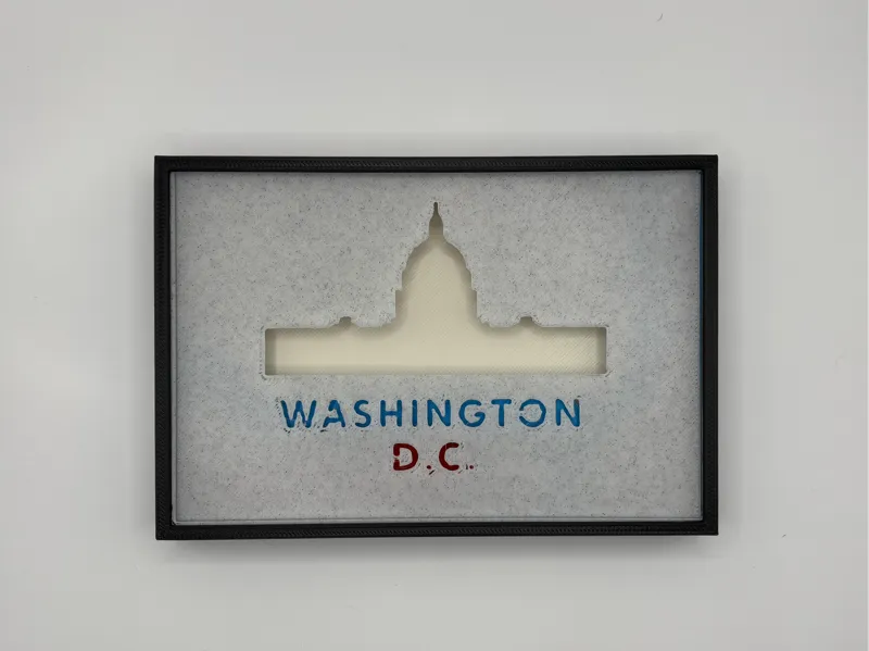 Washington D.C. Capitol Shadow Box