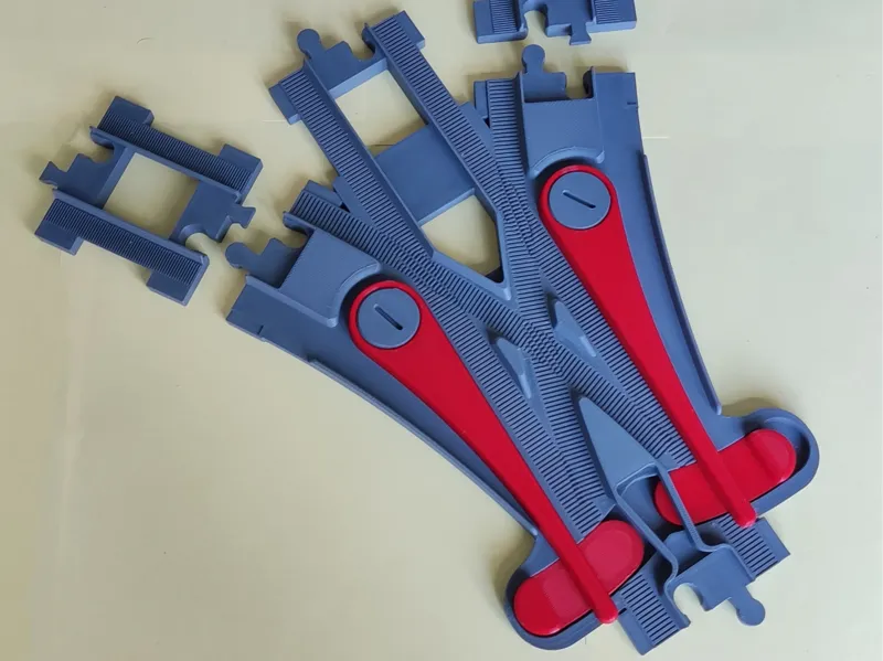 Duplo Train Track Triple Switch V2