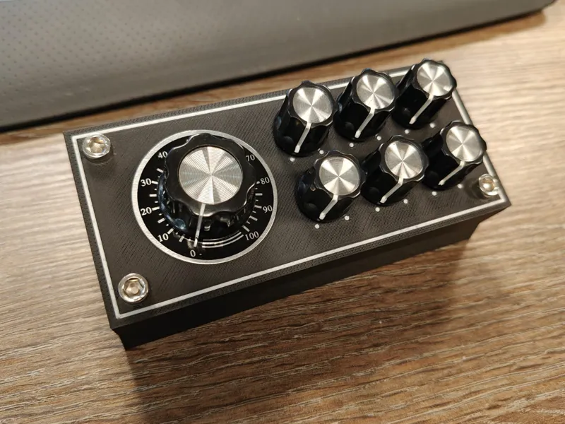 Retro Deej Mixer Case with 4 or 6 +1 Knobs