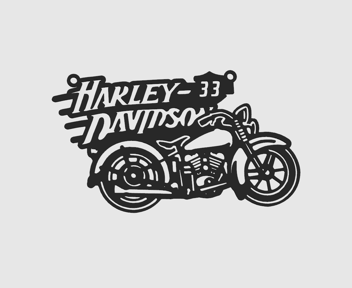 Miniatura 2 do modelo 3D Harley Davidson