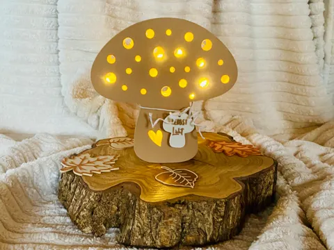 Caja o estuche: Leuchtpilz Pilz Herbstlicht Lichtbox — referencia de MakerWorld