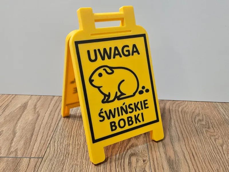 UWAGA ŚWIŃSKIE BOBKI ZNAK OSTRZEGAWCZY [NO AMS]