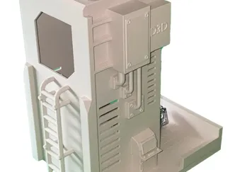 Futuristic Industrial Dice Tower