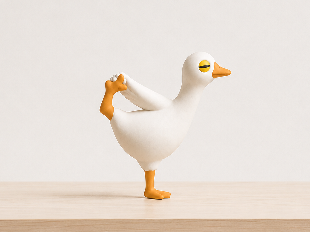 Standing Stretch Yoga Goose 