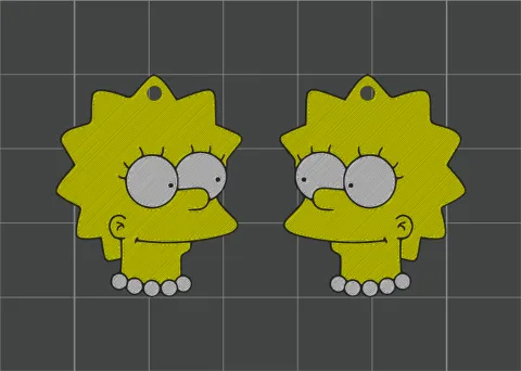Lisa Simpson Earrings view 2
