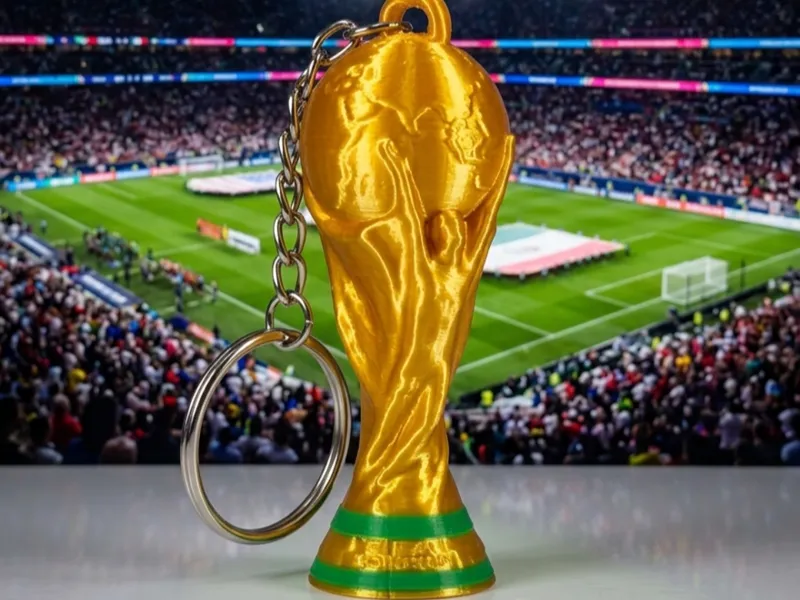 3D FIFA World Cup Trophy Mini Replica Keychain