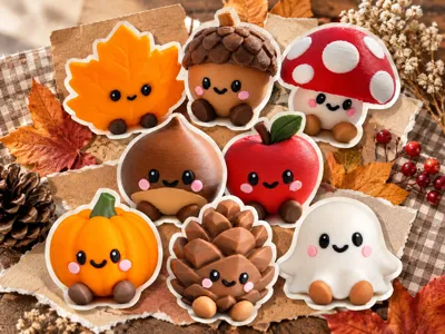 Cute Autumn Buddies models