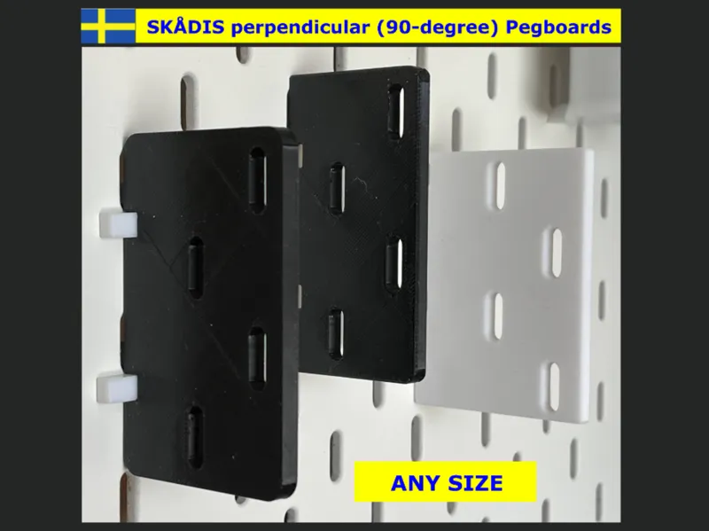 IKEA Perpendicular (90°) Skadis (Skådis) pegboards