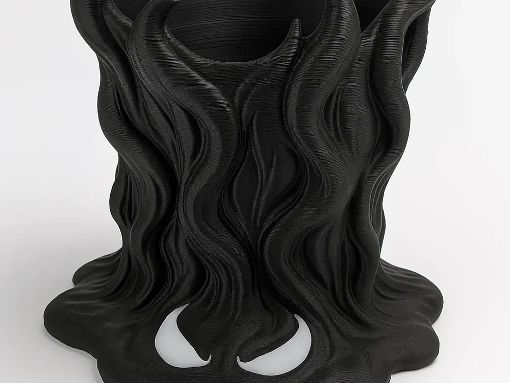Symbiote Trash Bin Venom-Inspired Desk Wastebasket - Free 3D Print