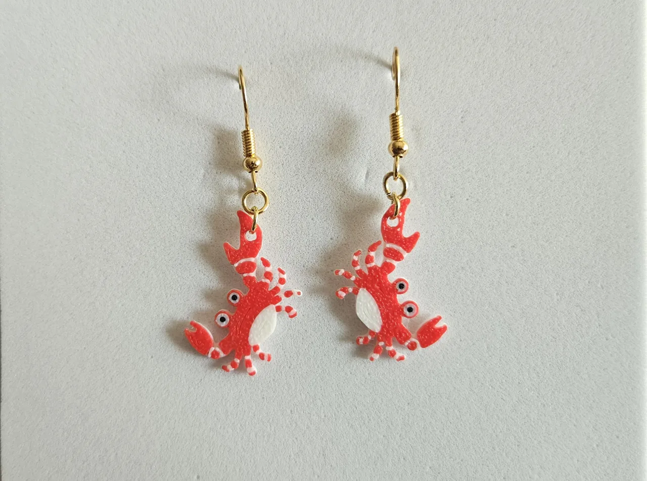 Crab Earrings view 3