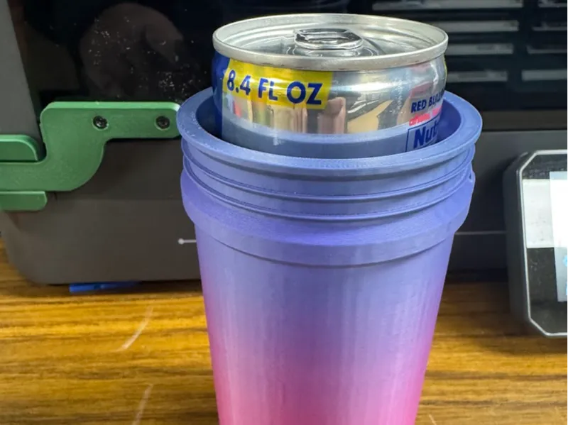 8.40z Red Bull Bucket Koozie