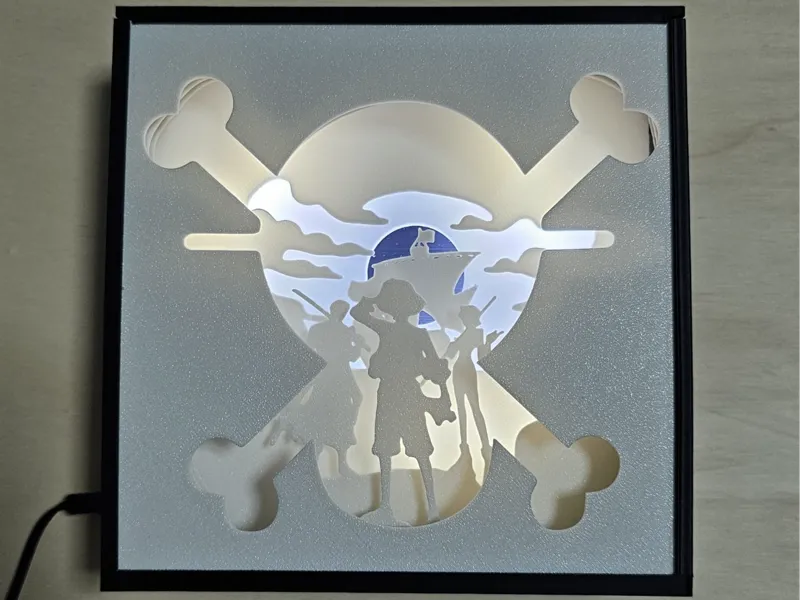 One piece 3D Lamp