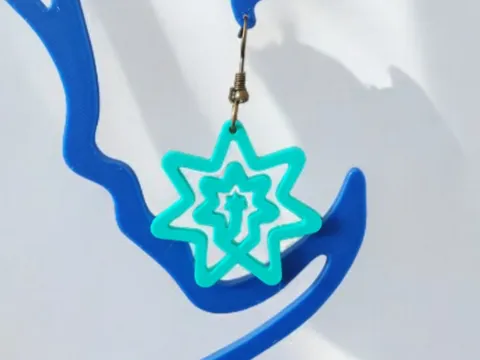 Shooting Star Spiral Earring