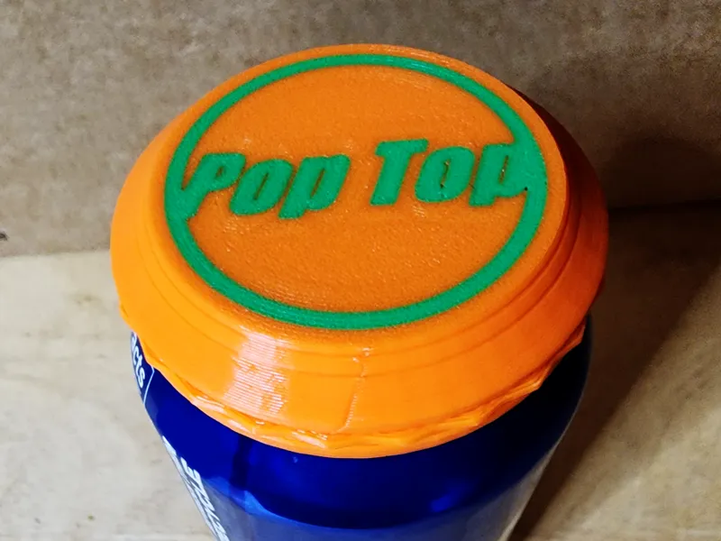 Pop Top soda cap