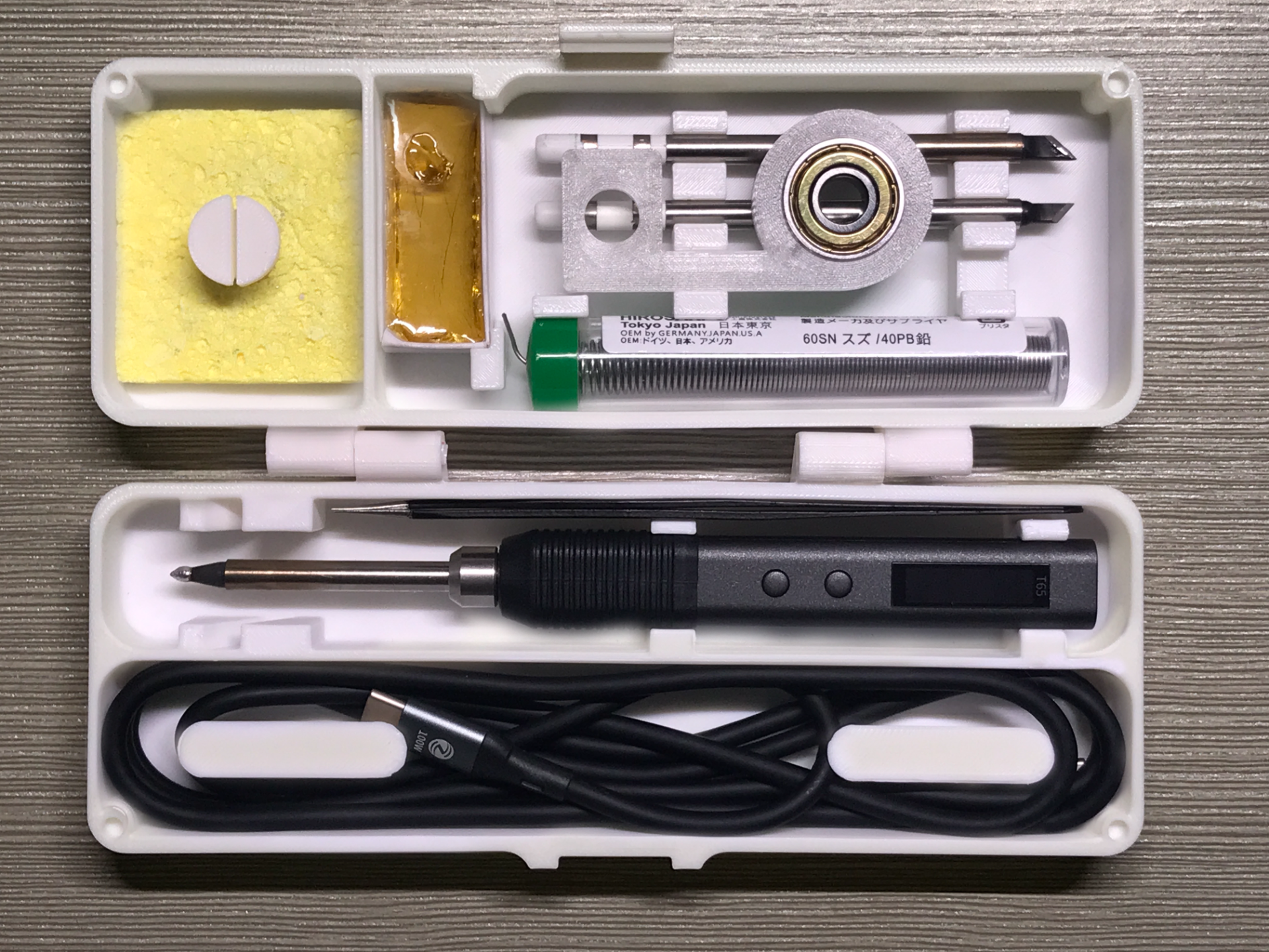 Miniatura 2 do modelo 3D 正点原子T65电烙铁收纳盒（卡扣版）