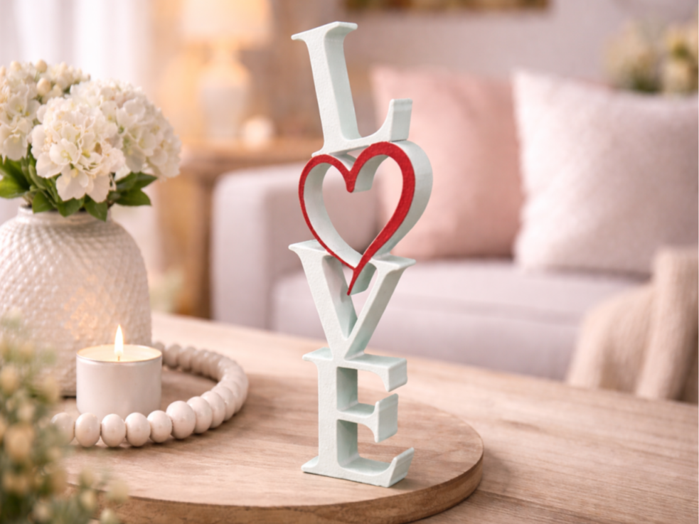 LOVE  Valentines day ornament