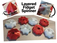 Collection de fidget spinners en couches (8 variantes) — photo 3