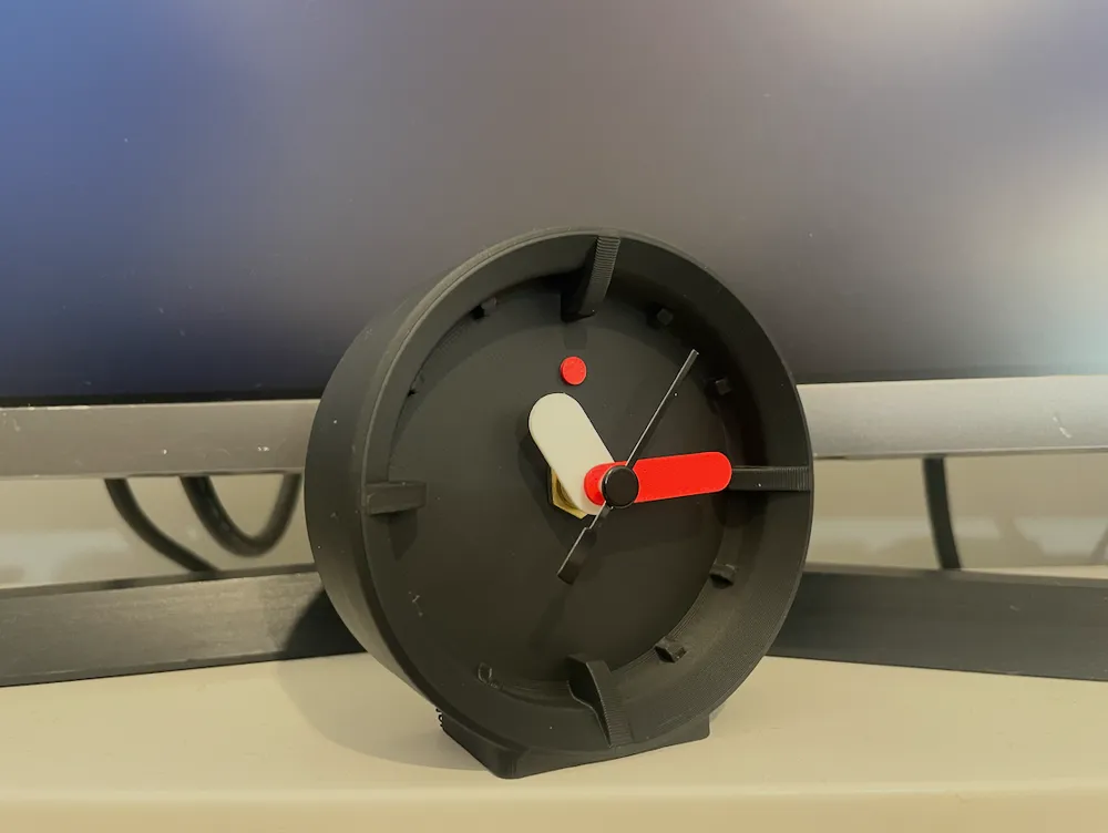 Modern Desktop Clock Minimalistic Desktop Clock - Free 3D Print Model - MakerWorld