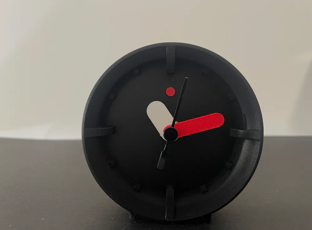 Modern Desktop Clock Minimalistic Desktop Clock - Free 3D Print Model - MakerWorld