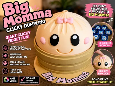 Big Momma Clicky Dumpling - Giant Fidget Dumpling!