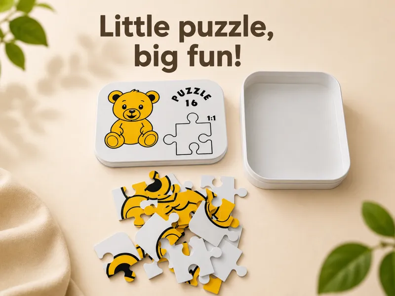 Teddy Bear Puzzle with box – 16 Pieces