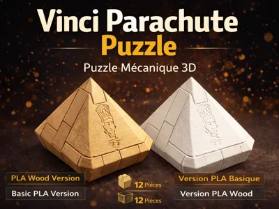 Leonardo Parachute – 12 Piece Puzzle