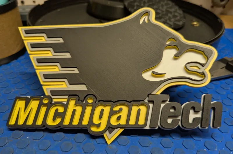 Michigan Tech Logo (carefully painted)