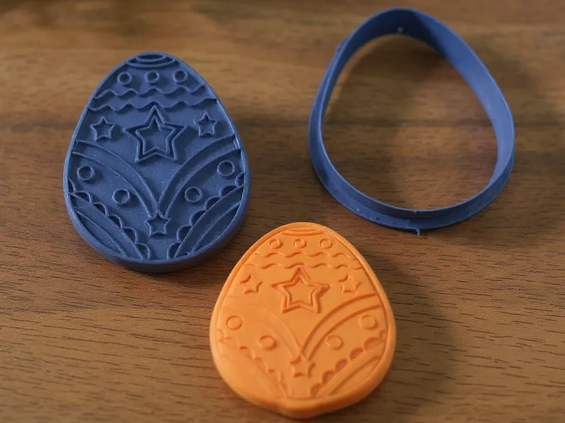 Easter egg cookie cutter set