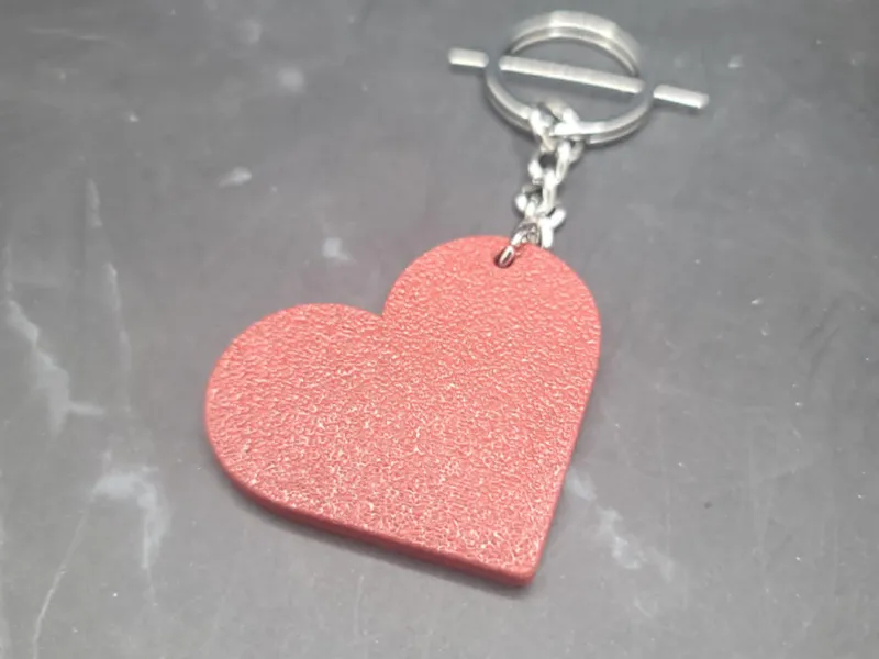 NFC Tag Keychain Heart