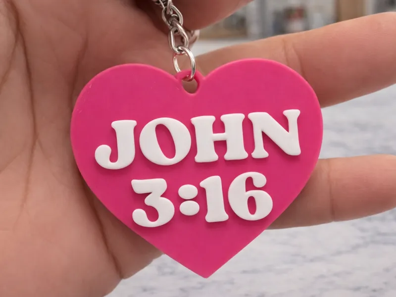 VALENTINES DUAL SIDED TRUE LOVE KEYCHAIN