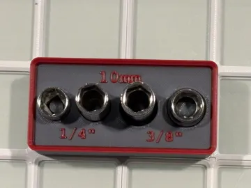 Organizador: Icon 10mm Socket Set Gridfinity Bin — vista de referencia 3