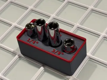 Organizador: Icon 10mm Socket Set Gridfinity Bin — vista de referencia 2