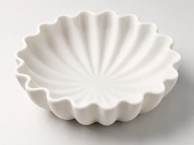 Scalloped Succulent Display Bowl