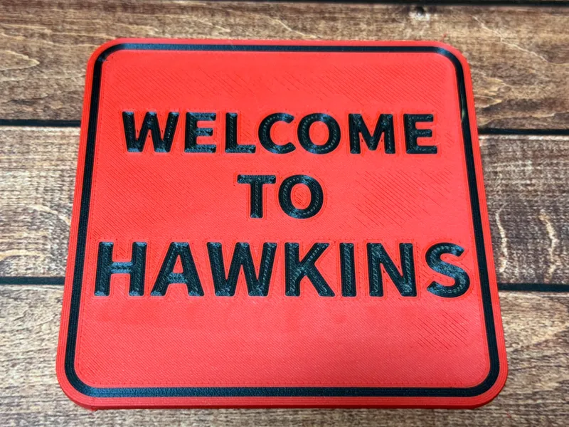 Stranger Things Welcome to Hawkins drink coasters