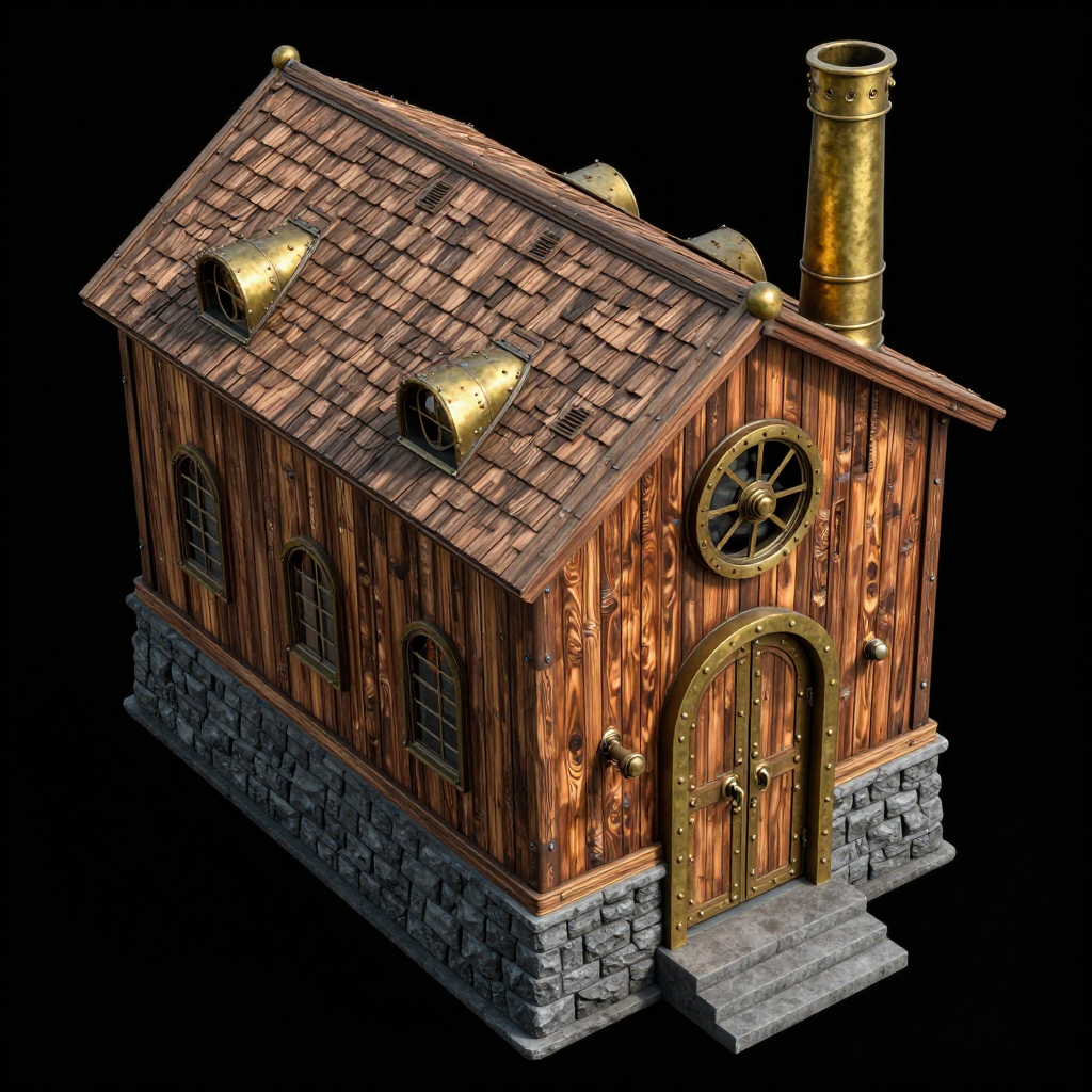 Miniatura 64 do modelo 3D Steampunk Terrain