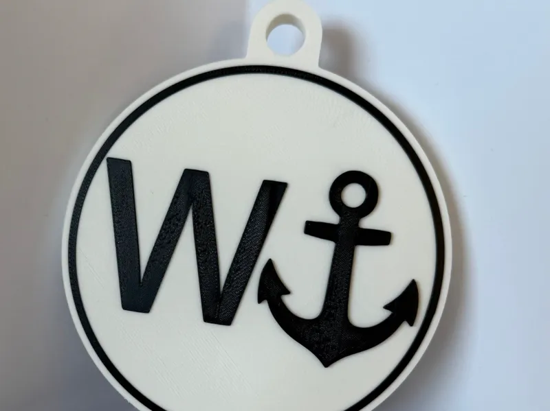 W - Anchor Giant Pendant