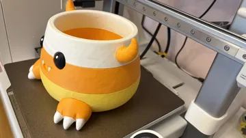 Accesorio para impresora 3D: Halloween Candy Corn Imp Bowl Bucket (No AMS) — vista de referencia 4