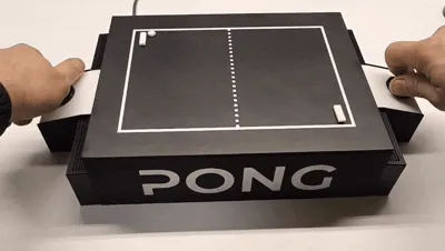Arcade Pong Mecánico. Concepto Atari view 2