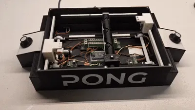 Arcade Pong Mecánico. Concepto Atari view 3