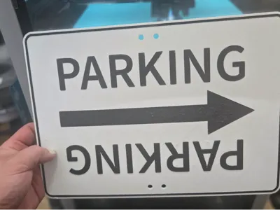 Film Production - Parking Sign