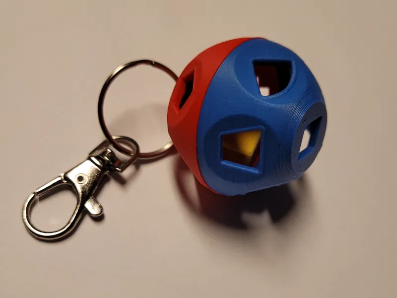 Classic Shape Sorting Toy Keychain